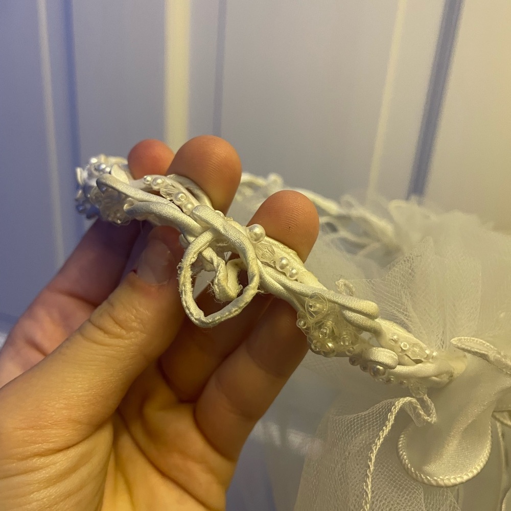 First Communion Dress+Vail - Picture 3 of 7